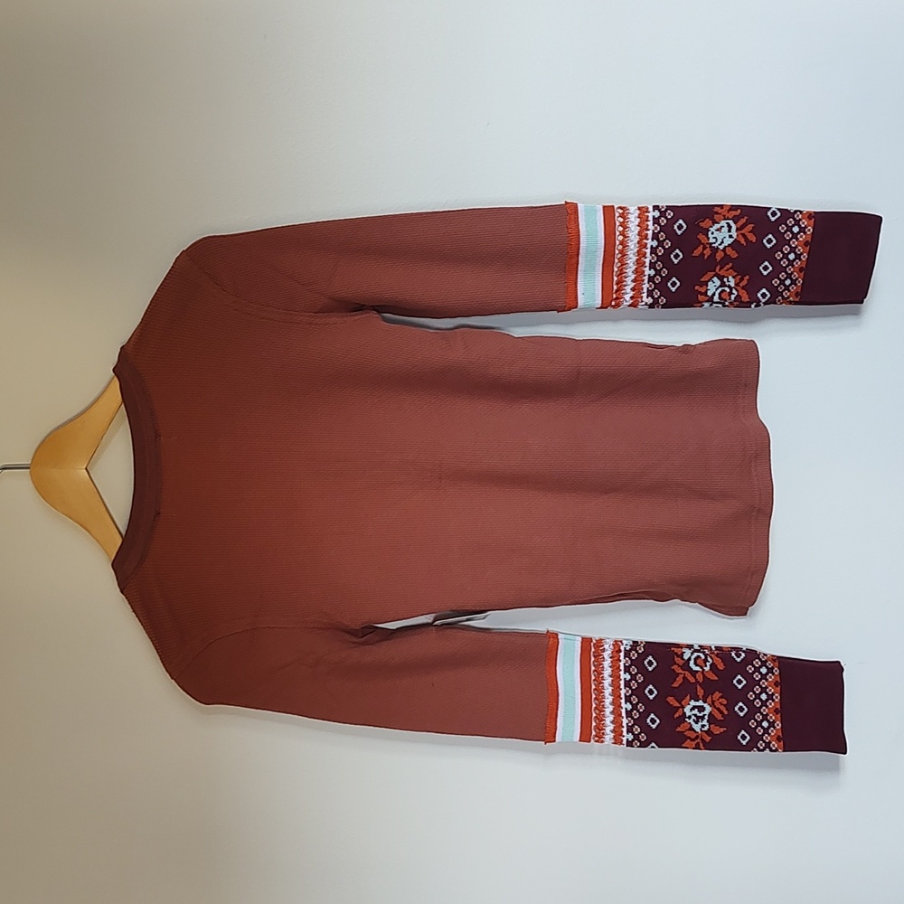 NWT! Free People Mikah Layering Thermal Cuff / Long Sleeve Top Autumn Size XS - Picture 11 of 12